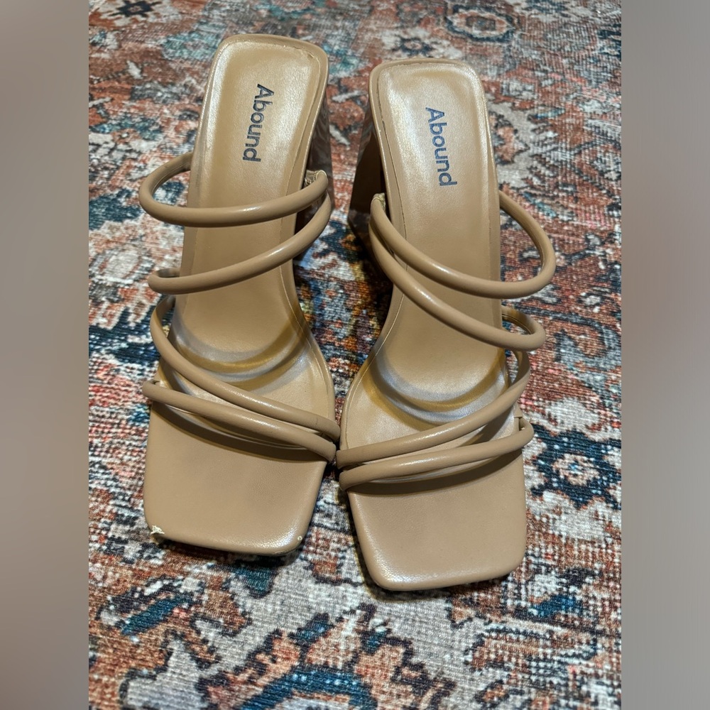 Abound Nude Strappy Heels